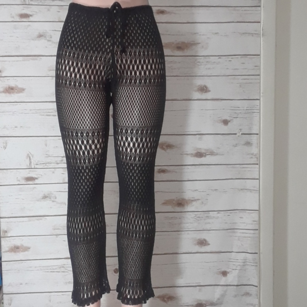 See through Knit Pants